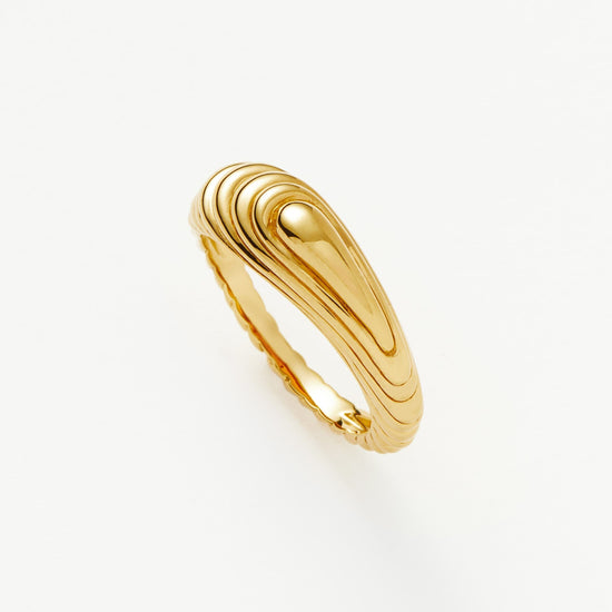 Wavy Ridge Stacking Ring Rings Missoma 