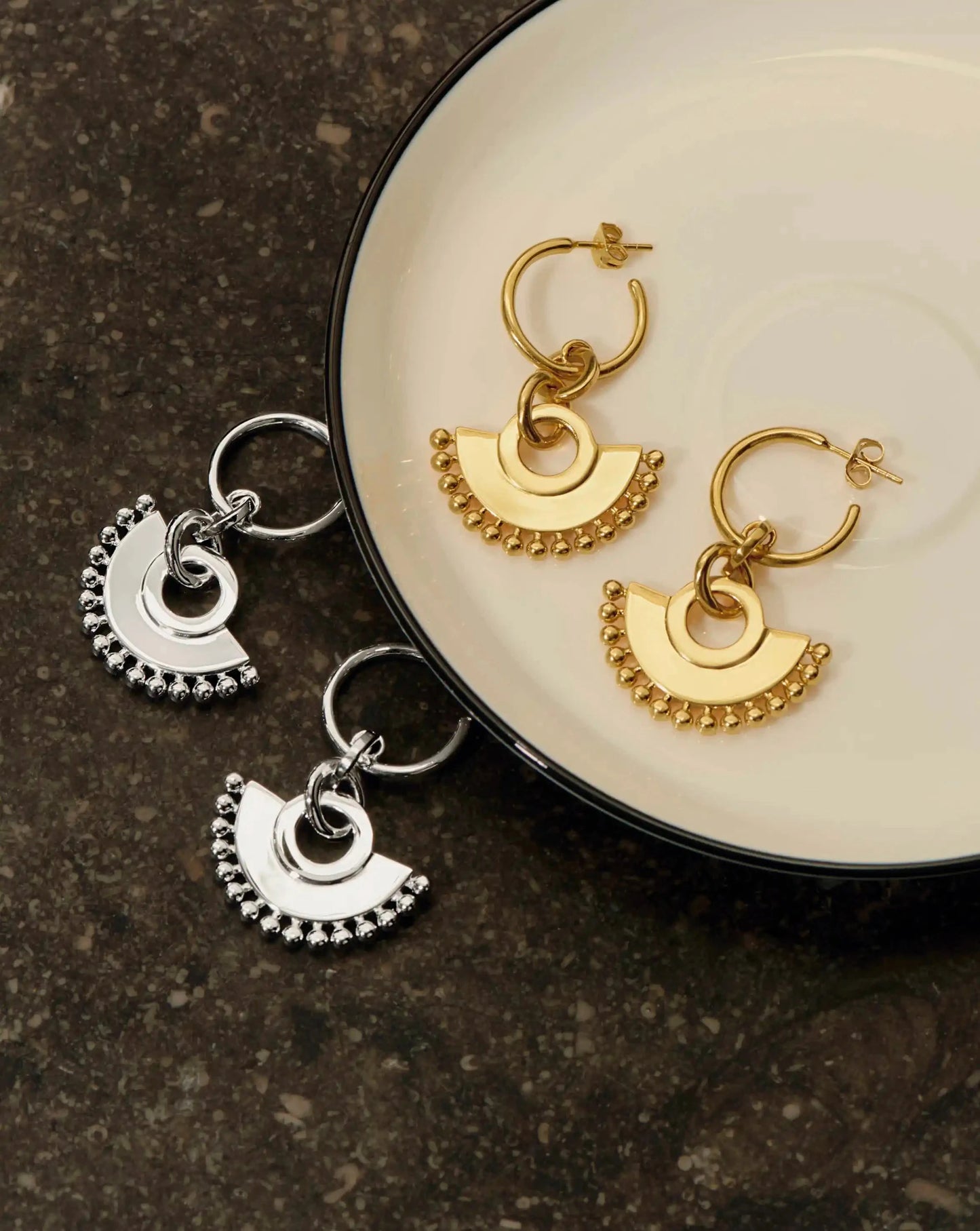 Zenyu Fan Chandelier Hoop Earrings Earrings Missoma 