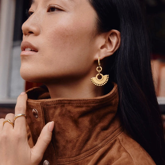 Zenyu Fan Chandelier Hoop Earrings Earrings Missoma 