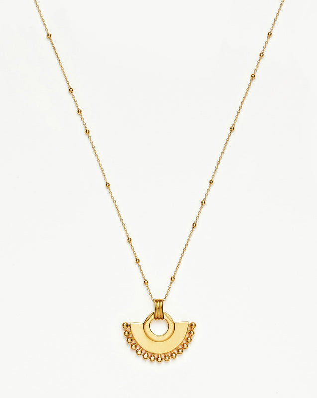 Zenyu Fan Necklace | 18k Gold Plated