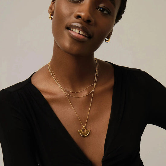 Zenyu Fan Necklace | 18k Gold Plated Necklaces Missoma 