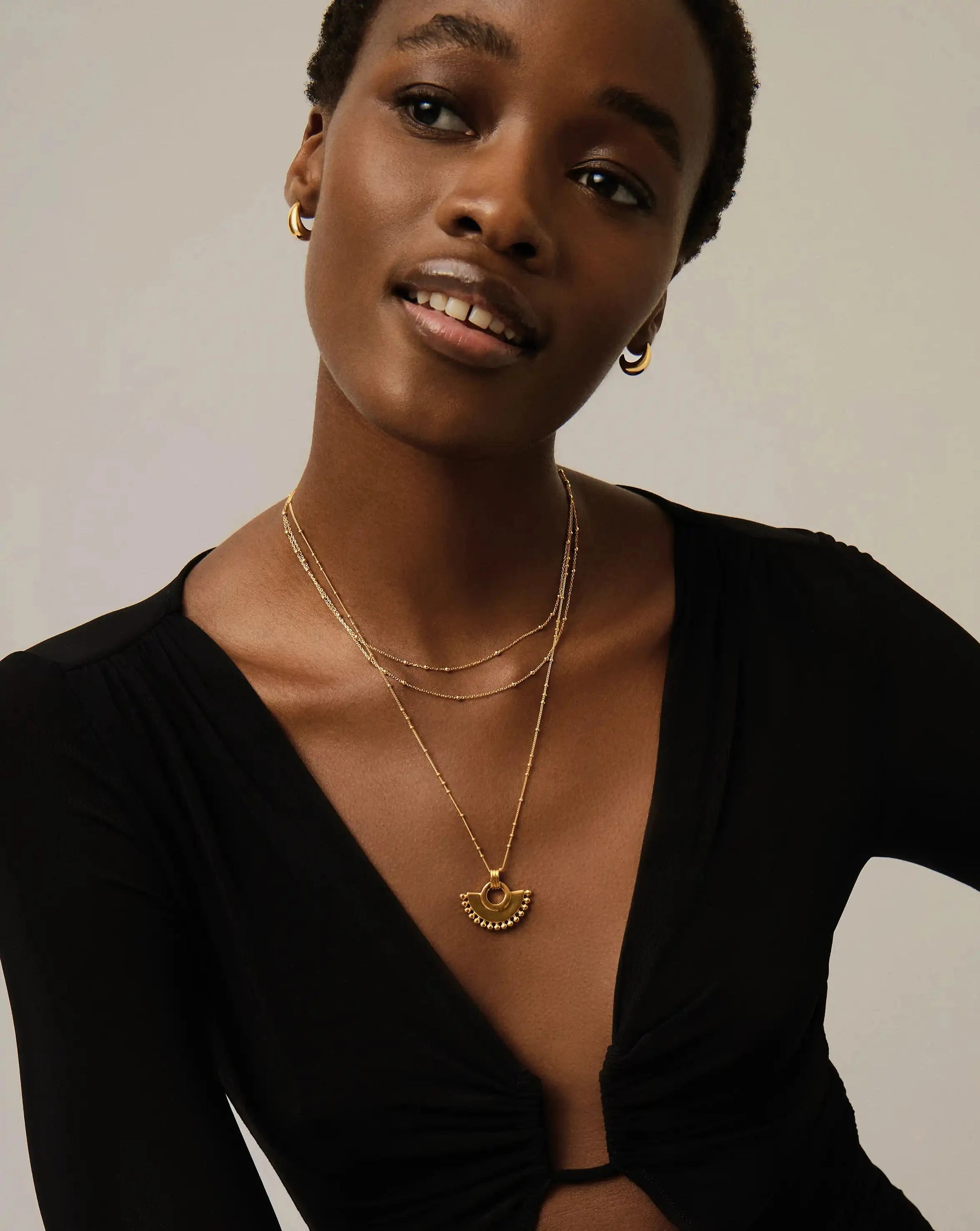 Zenyu Fan Necklace | 18k Gold Plated Necklaces Missoma 