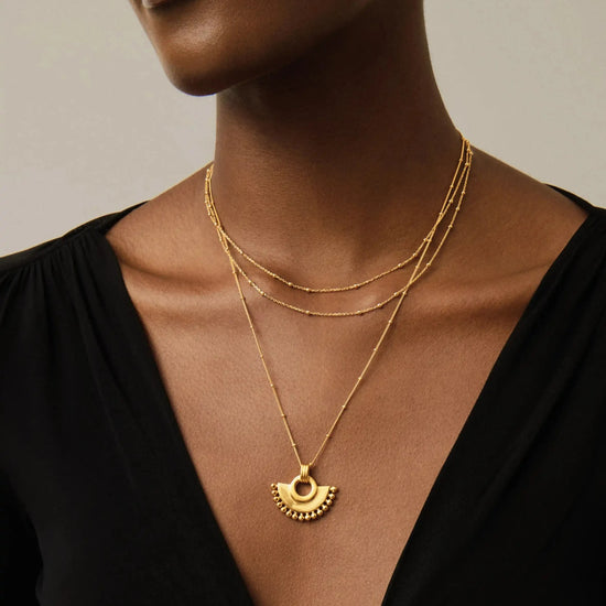 Zenyu Fan Necklace | 18k Gold Plated Necklaces Missoma 
