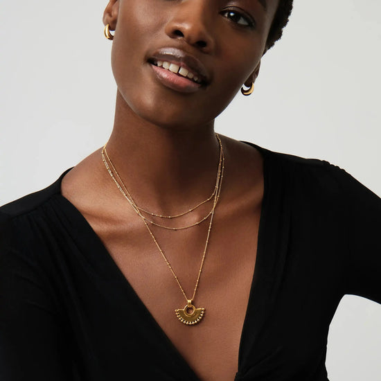 Zenyu Fan Necklace | 18k Gold Plated Necklaces Missoma 