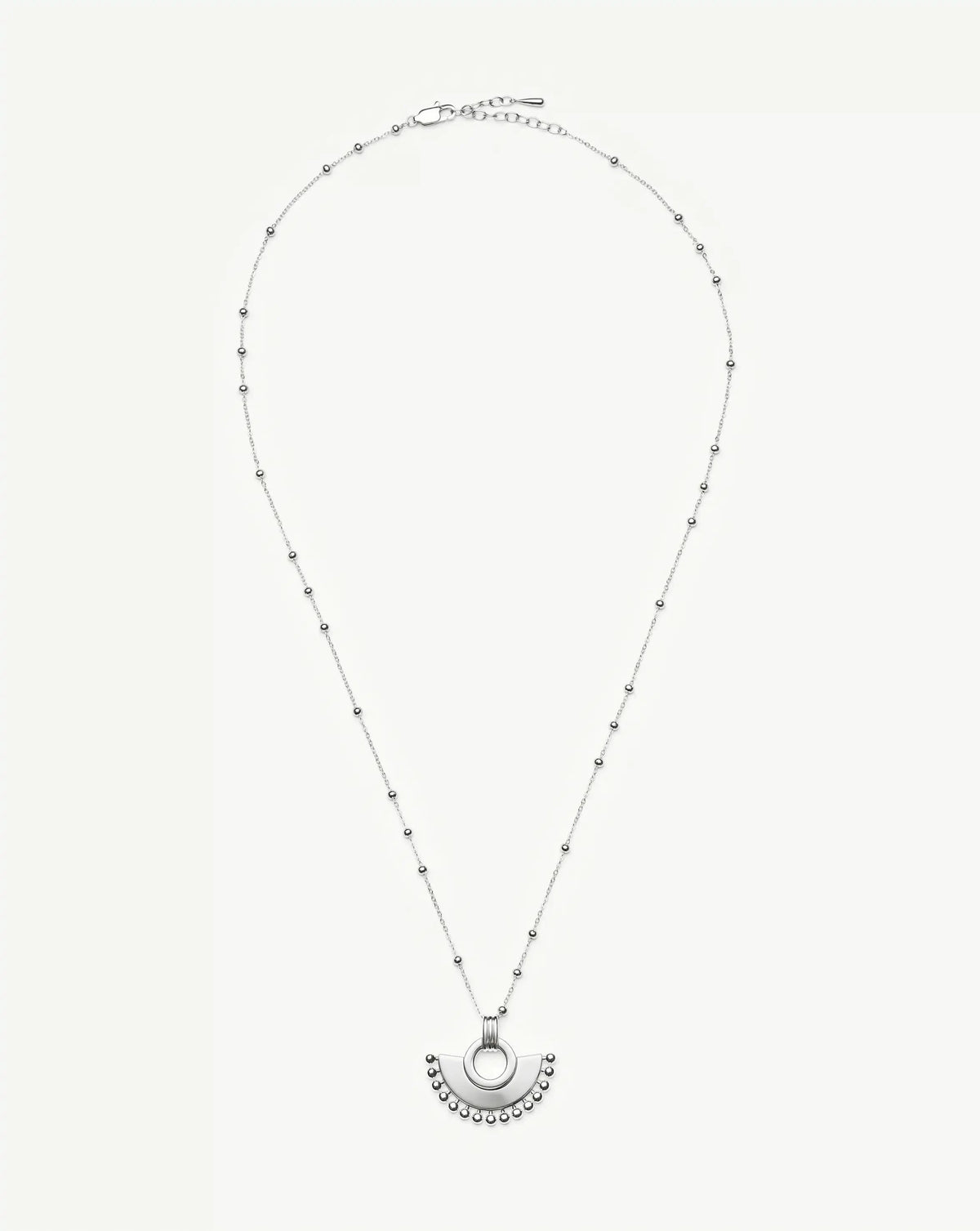 Zenyu Fan Necklace | Silver Plated Necklaces Missoma 