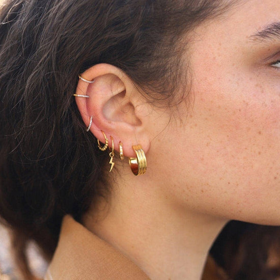 Ancien Hoop Earrings | 18ct Gold Plated Vermeil Earrings Missoma 