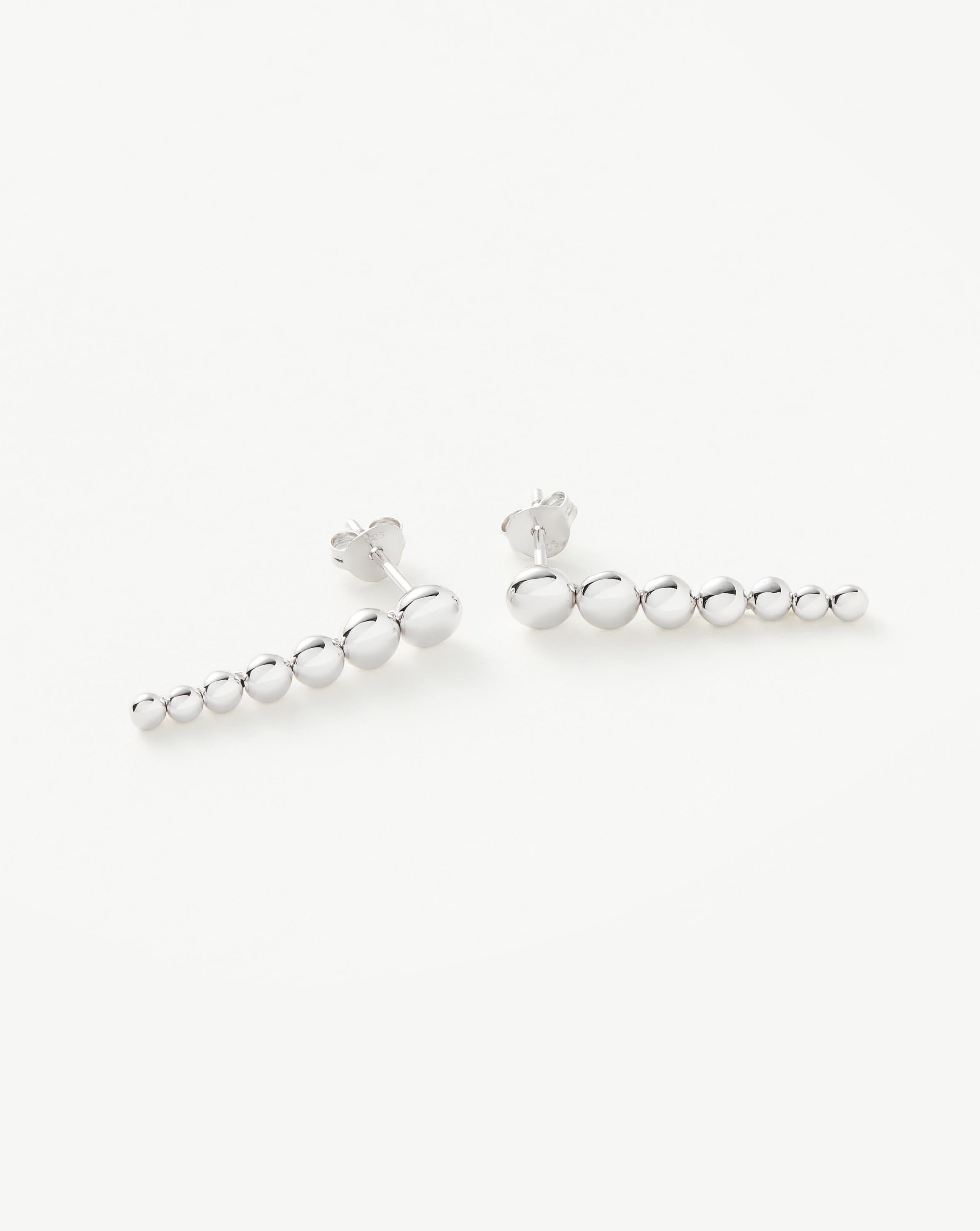 Articulated Beaded Drop Stud Earrings | Sterlin Silver Earrings Missoma 