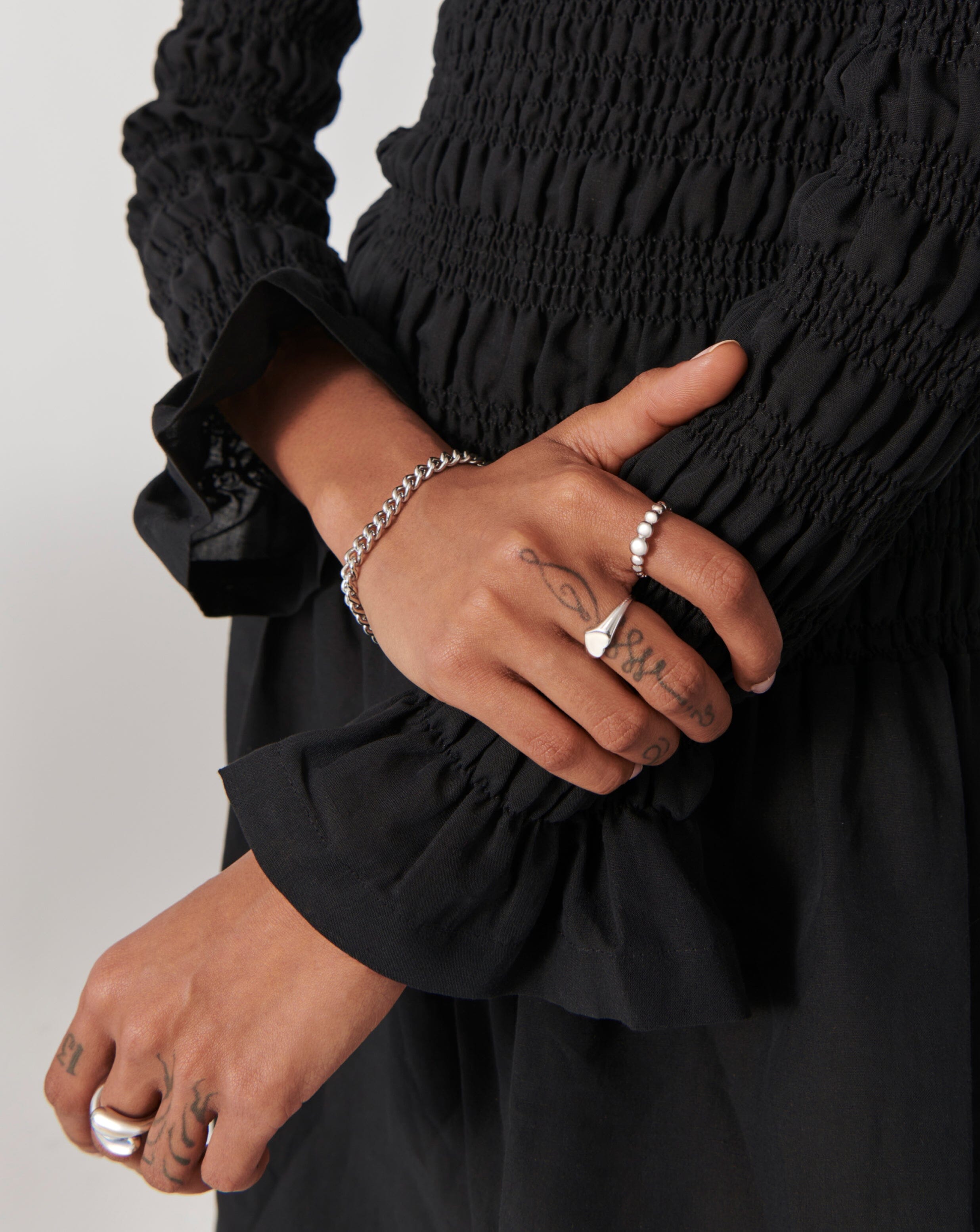 Articulated Beaded Stacking Ring | Sterling Silver Rings Missoma 