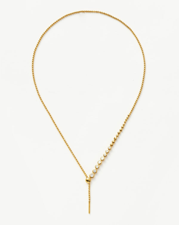 The Leather Stone Slider Necklace main image 0