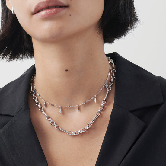Axiom Chain Necklace | Silver Plated Necklaces Missoma 