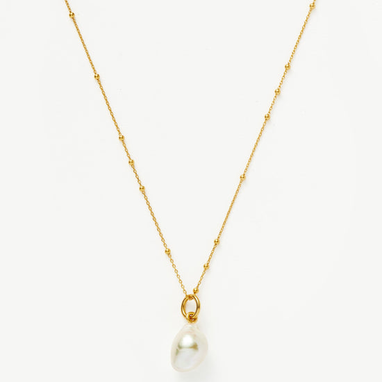 Baroque Pearl Chain Necklace | 18ct Gold Plated Vermeil/Pearl Necklaces Missoma 