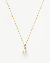 Baroque Pearl Chain Necklace | 18ct Gold Plated Vermeil/Pearl Necklaces Missoma 
