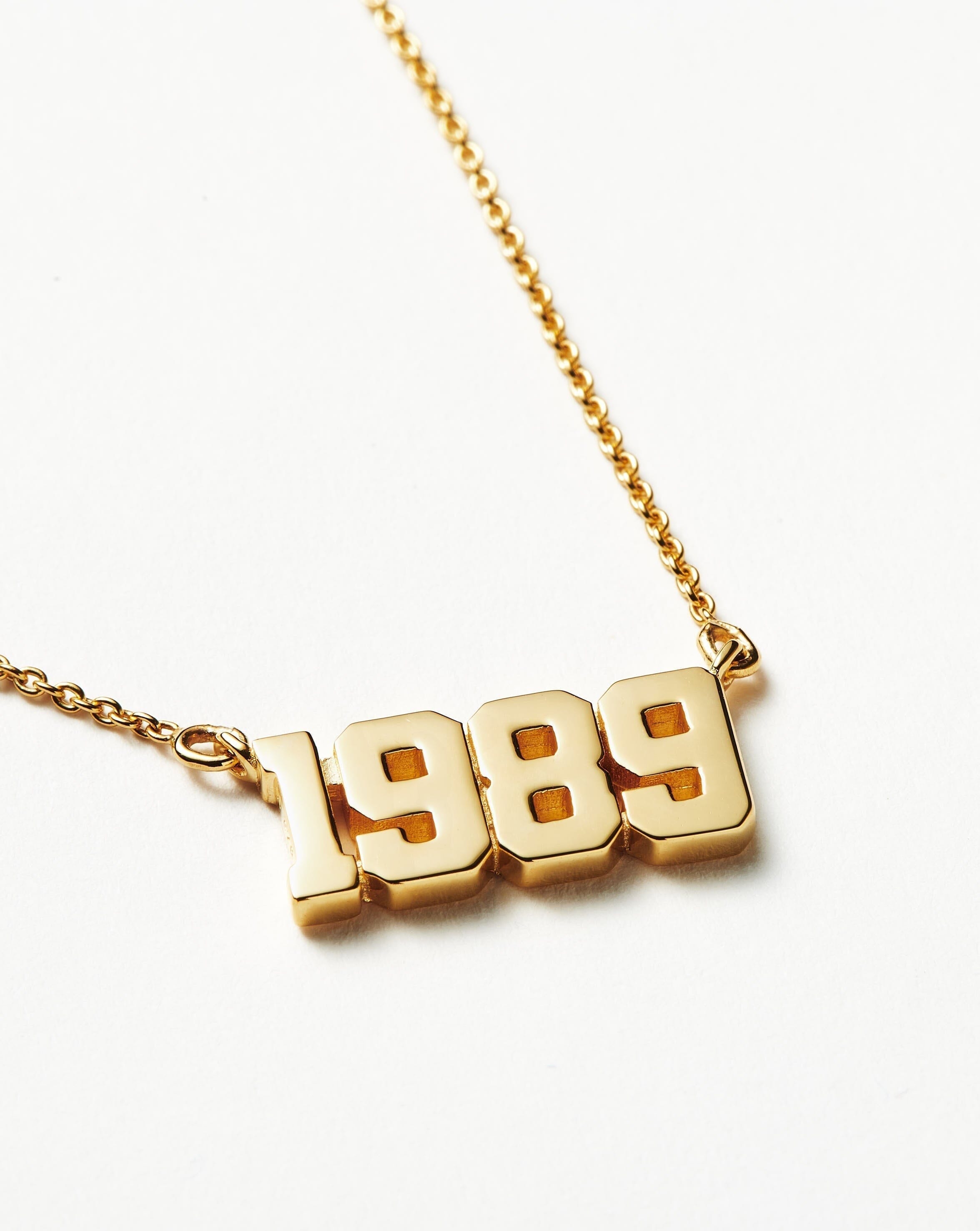 Birth Year Necklace - Year 1989 | 18ct Gold Plated Vermeil Necklaces Missoma 
