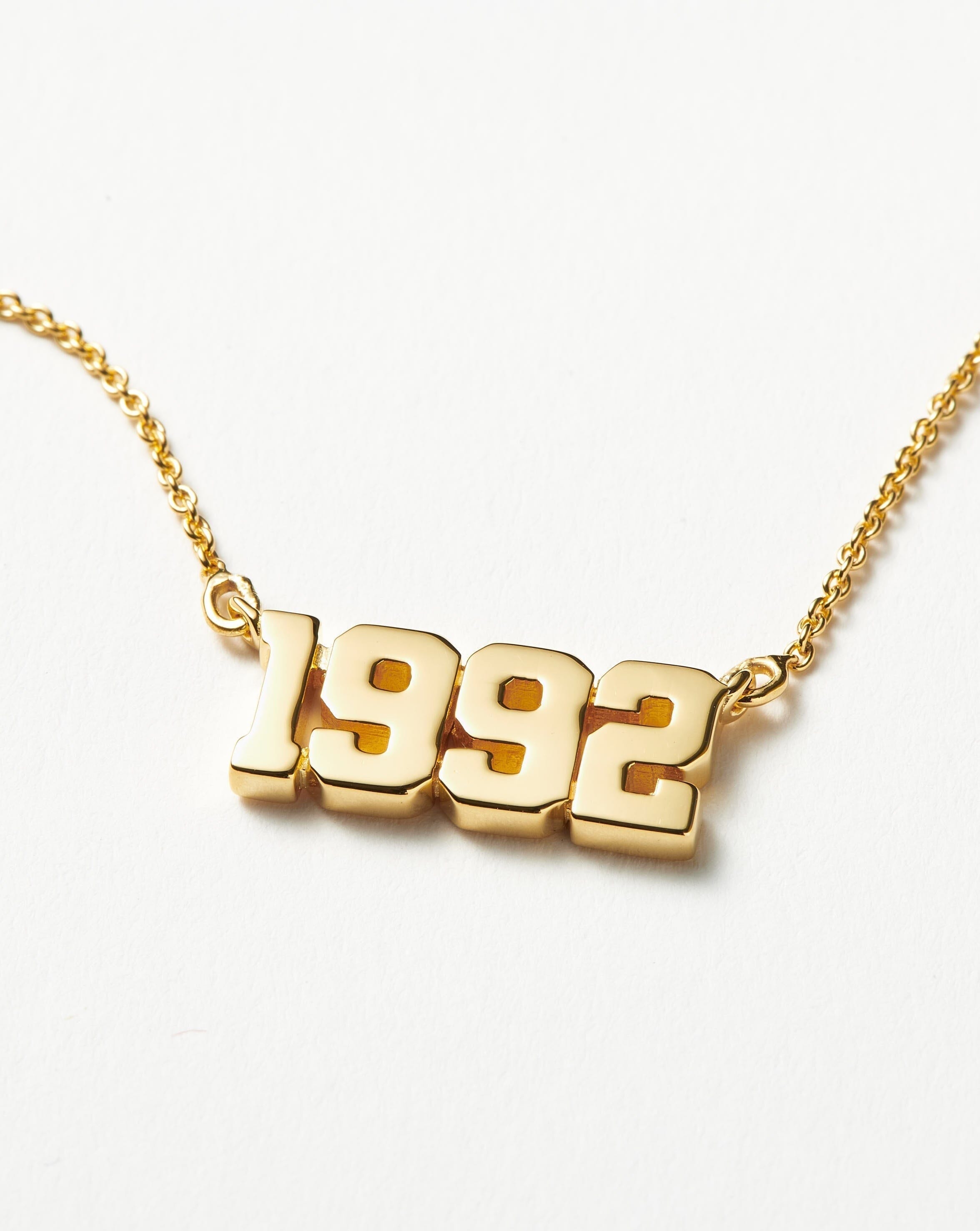 Birth Year Necklace - Year 1992 | 18ct Gold Plated Vermeil Necklaces Missoma 