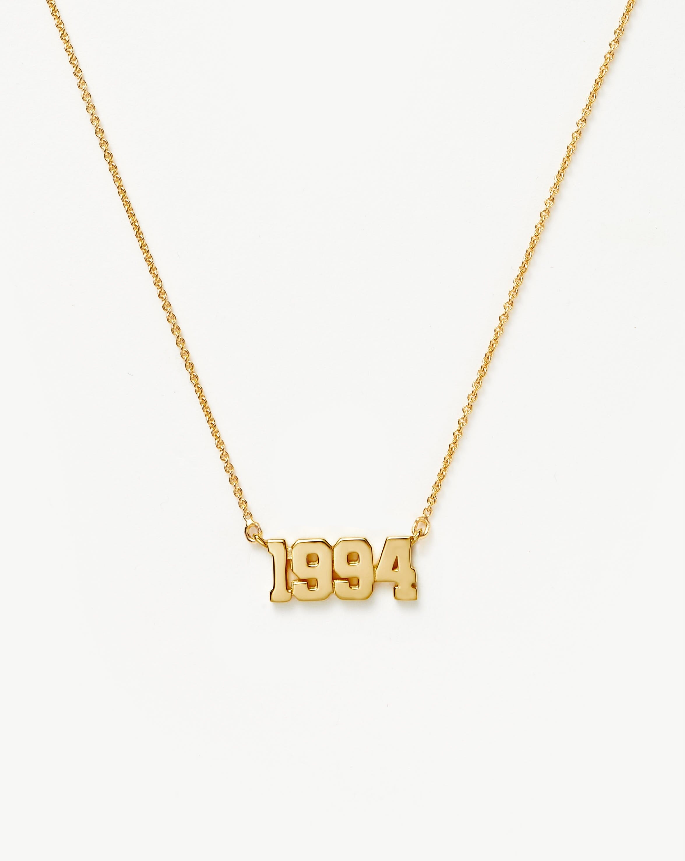 Birth Year Necklace - Year 1994 | 18ct Gold Plated Vermeil Necklaces Missoma 