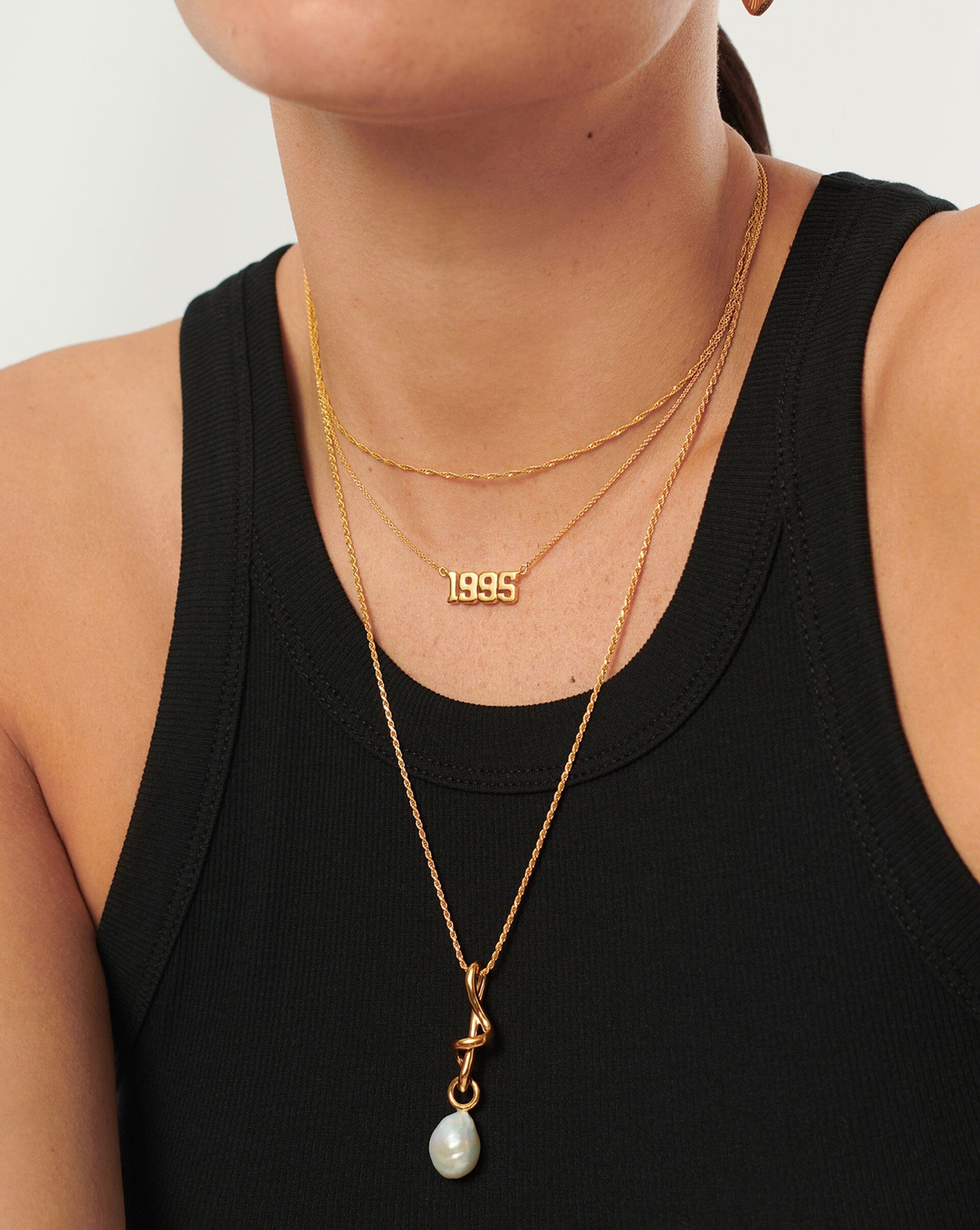 Birth Year Necklace - Year 1995 | 18ct Gold Plated Vermeil Necklaces Missoma 