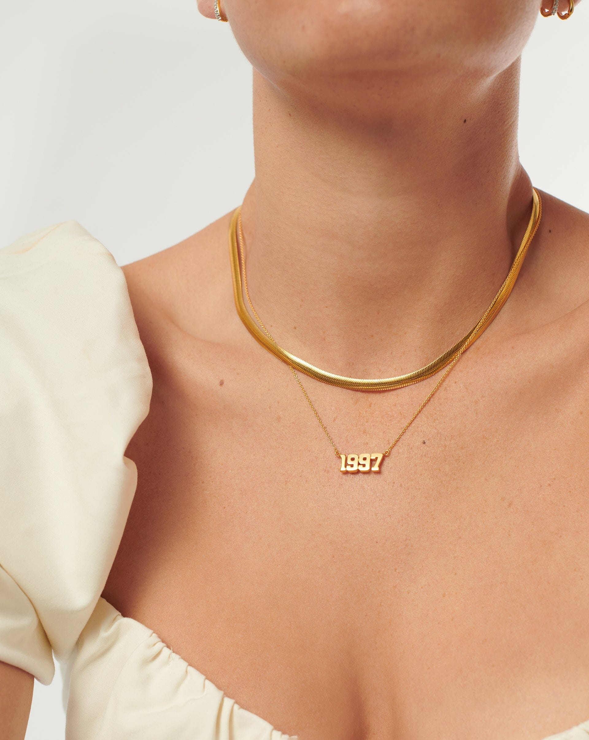 Birth Year Necklace - Year 1997 | 18ct Gold Plated Vermeil Necklaces Missoma 