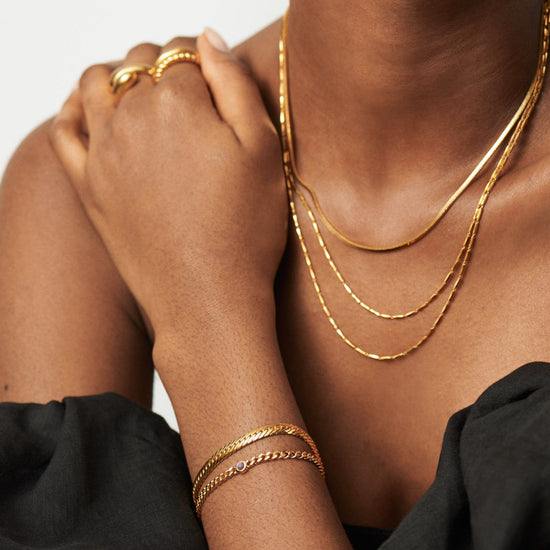 Birthstone Chain Bracelet - June | 18ct Gold Plated Vermeil/Rainbow Moonstone Bracelets Missoma 