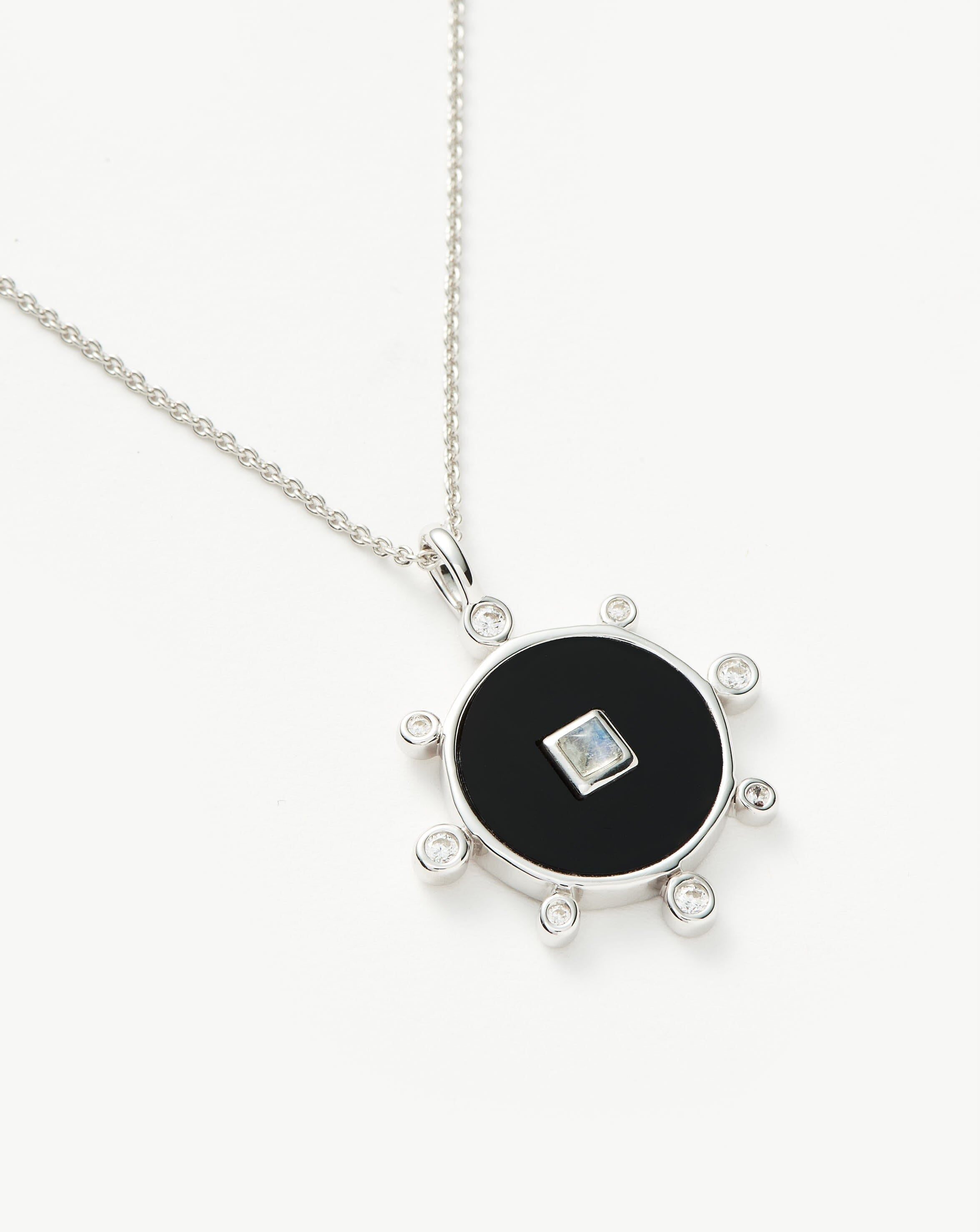 Black Onyx Amulet Pendant Necklace | Sterling Silver/Black Onyx | Missoma