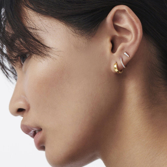 Celestial Pave Spike Stud Earrings | 18ct Gold Plated Vermeil/Cubic Zirconia Earrings Missoma 