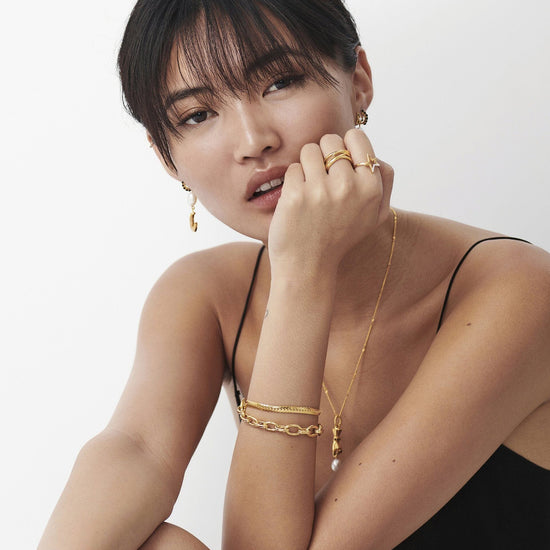 Celestial Pave Star Ring | 18ct Gold Plated Vermeil/Cubic Zirconia Rings Missoma 