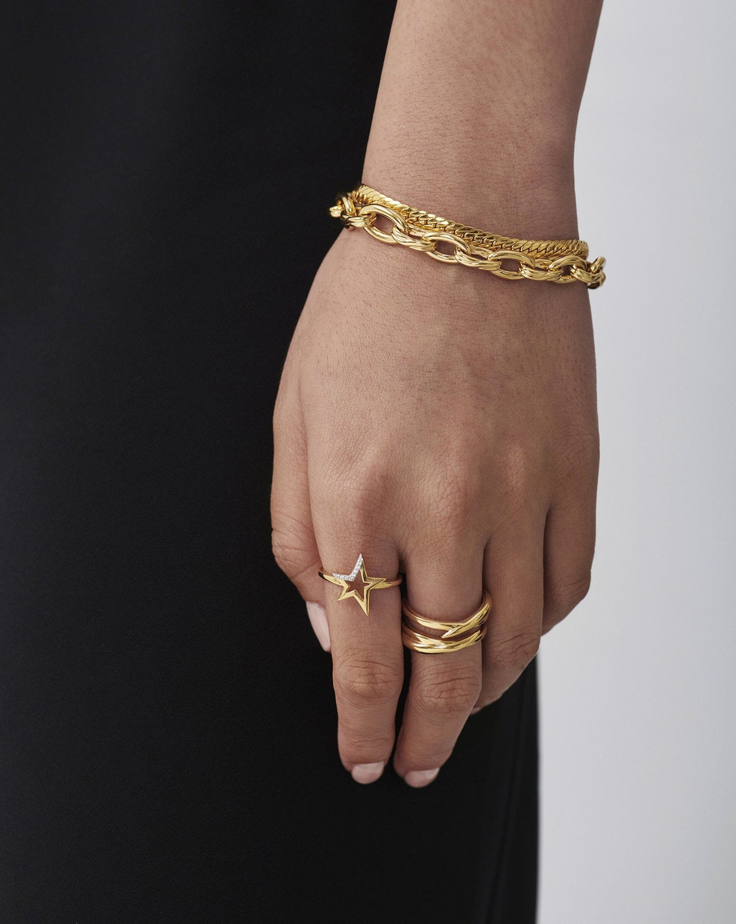 Celestial Pave Star Ring | 18ct Gold Plated Vermeil/Cubic Zirconia Rings Missoma 