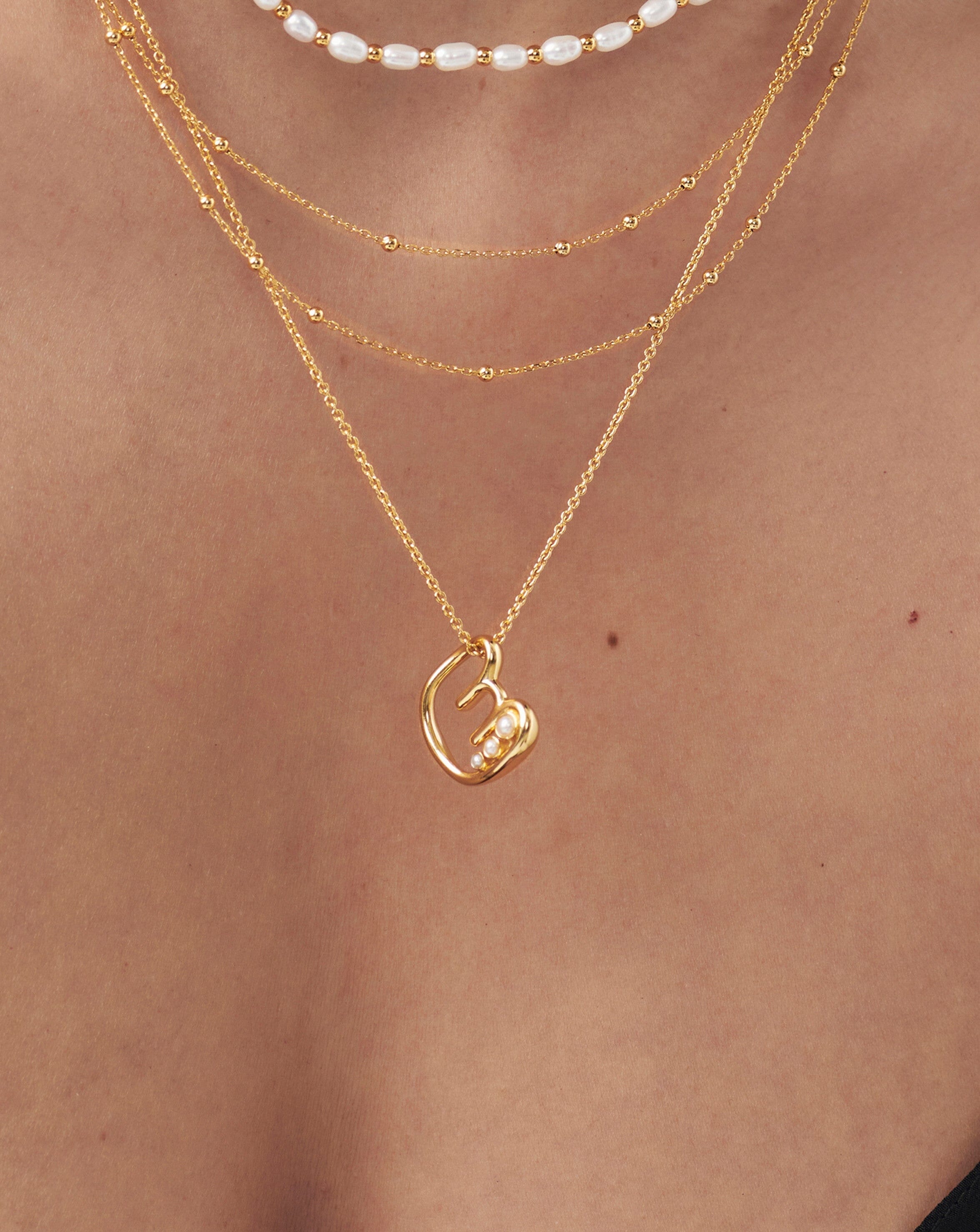 Missoma Curly Molten Initial Pendant Necklace - Farfetch