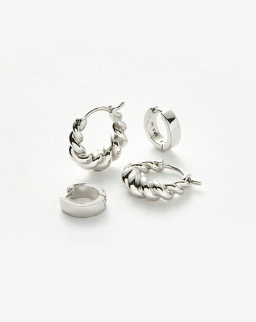 Chubby & Tidal Mini Hoop Earring Set Earrings Missoma 