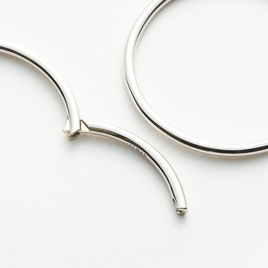 Classic Large Hoop Earrings | Sterling Silver Earrings Missoma 