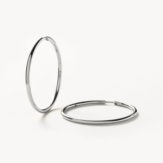 Classic Large Hoop Earrings | Sterling Silver Earrings Missoma 