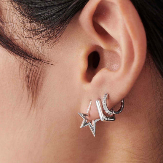 Classic Pave Huggies | Sterling Silver/Cubic Zirconia Earrings Missoma 