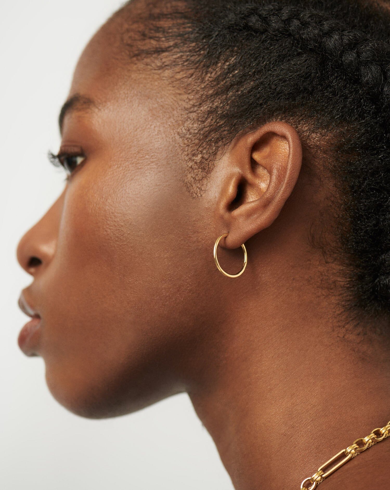 Classic Small Hoop Earrings | 18ct Gold Plated Earrings Missoma 