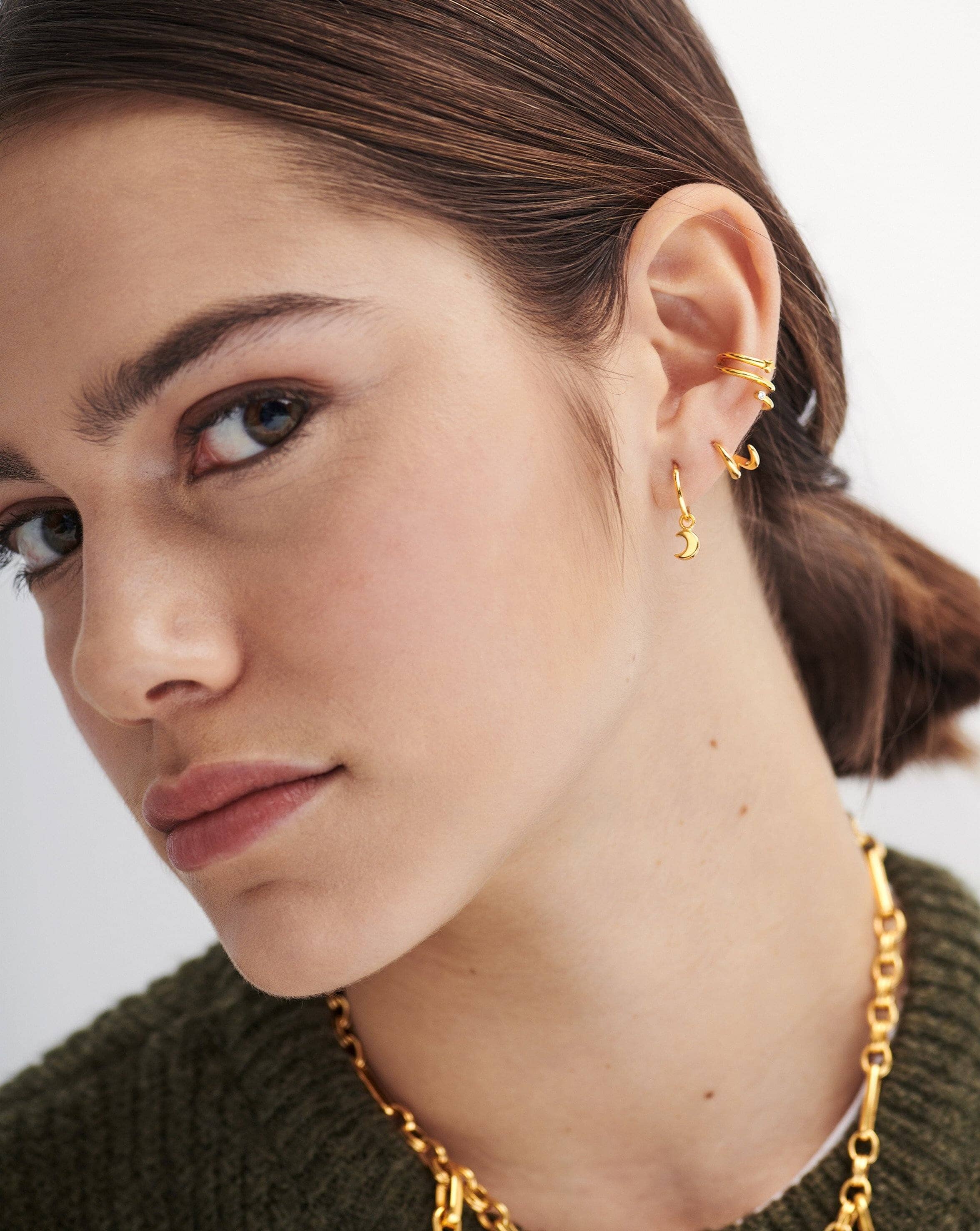 Claw Celestial Ear Cuff | 18ct Gold Plated Vermeil Earrings Missoma 