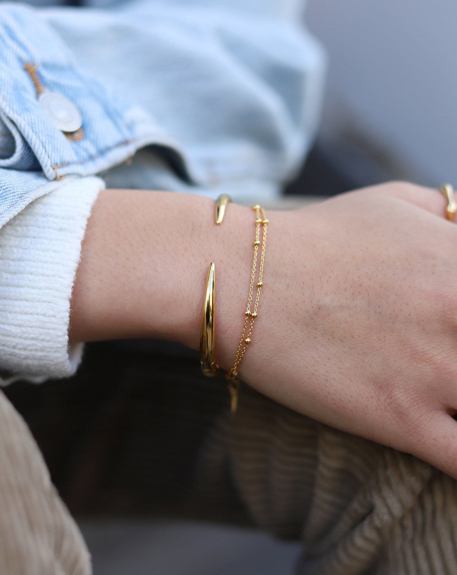 Claw Clove Cuff Bracelet | 18ct Gold Plated Bracelets Missoma 