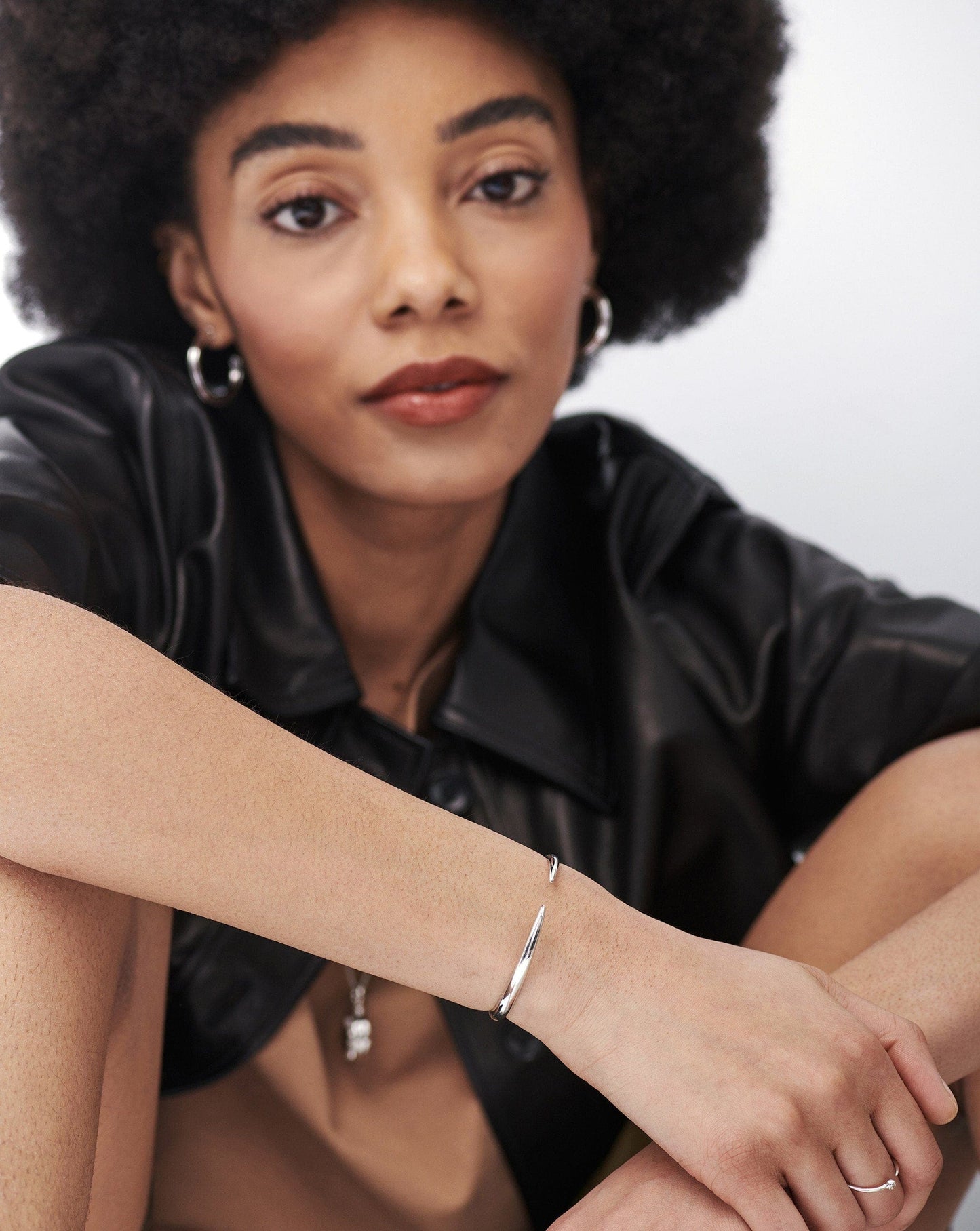Claw Clove Cuff Bracelet | Silver Plated Bracelets Missoma 