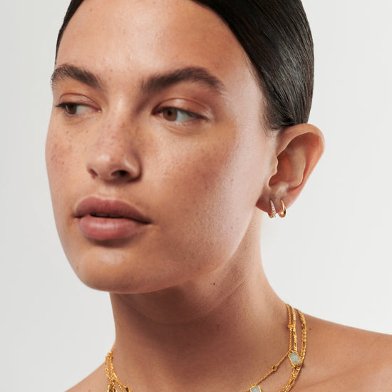 Claw Huggies | 18ct Gold Plated Vermeil Earrings Missoma 