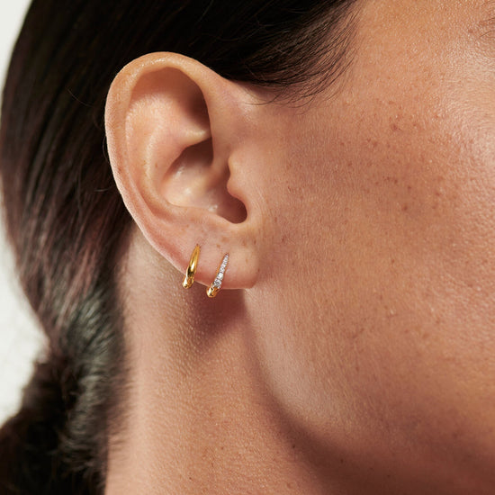 Claw Huggies | 18ct Gold Plated Vermeil Earrings Missoma 