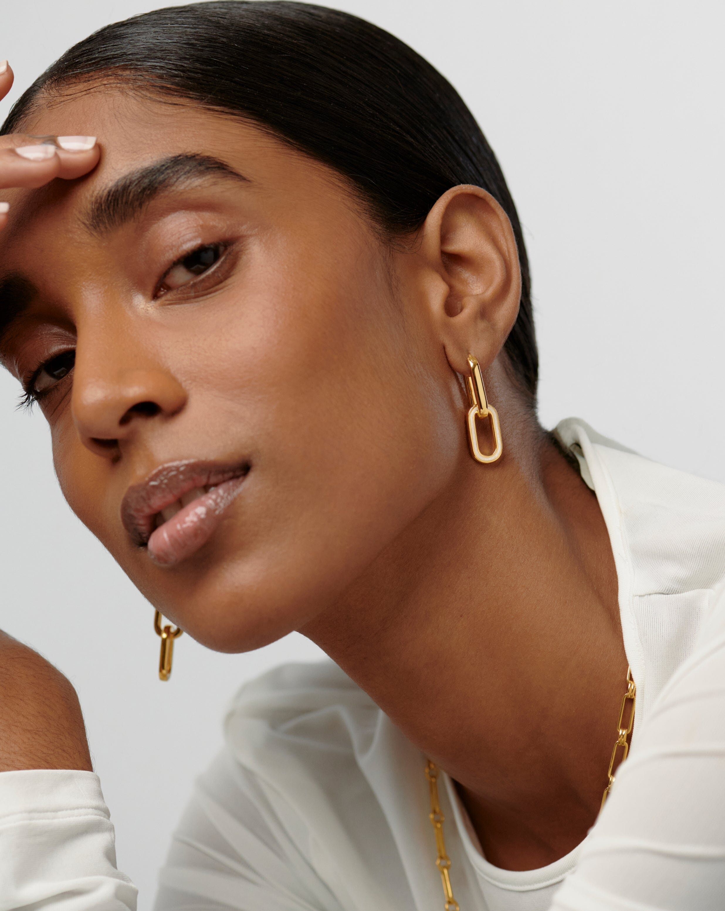 Convertible Ovate Double Link Hoop Earrings Earrings | Missoma