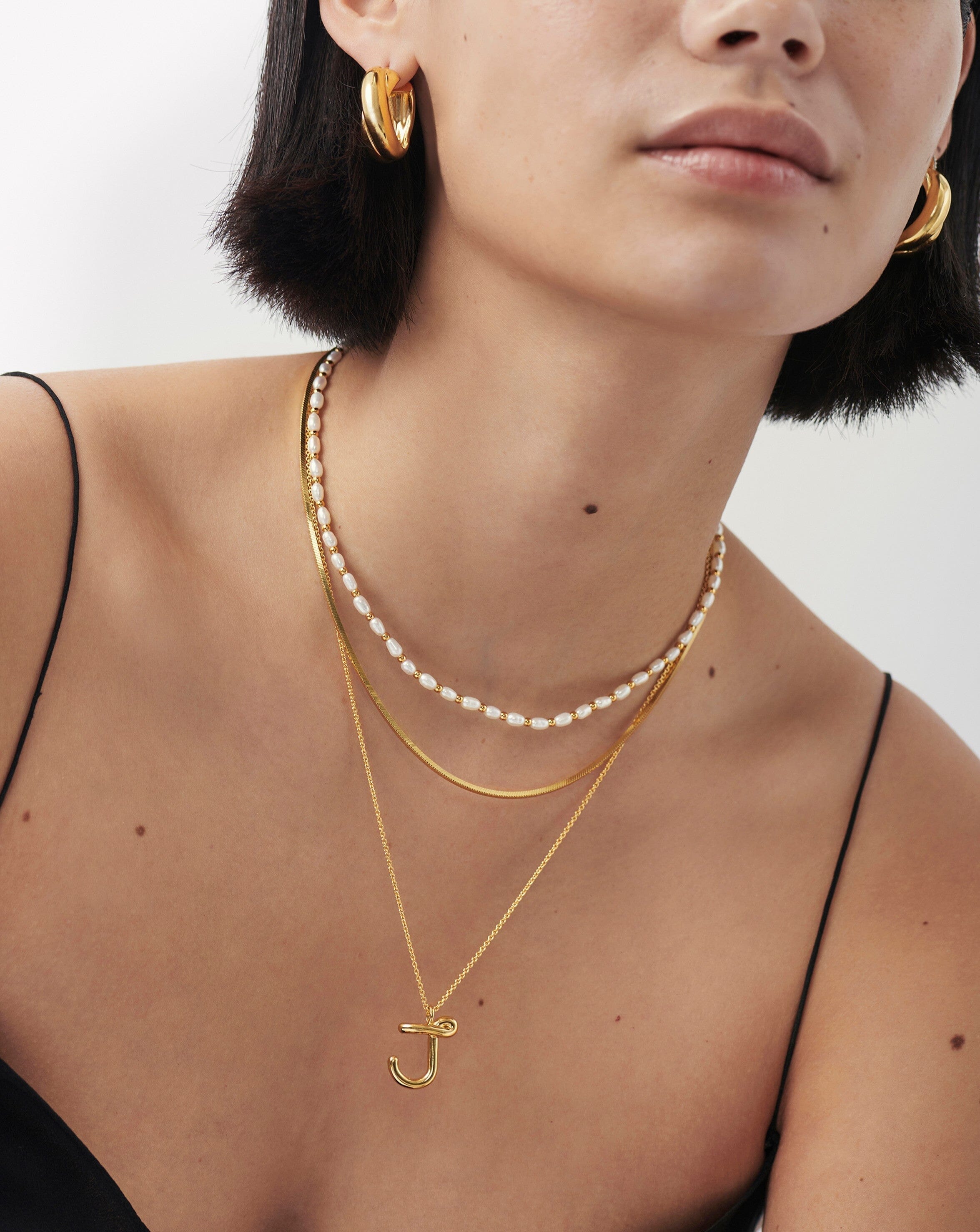 Lucija Initial Diamond Necklace – Grew & Co
