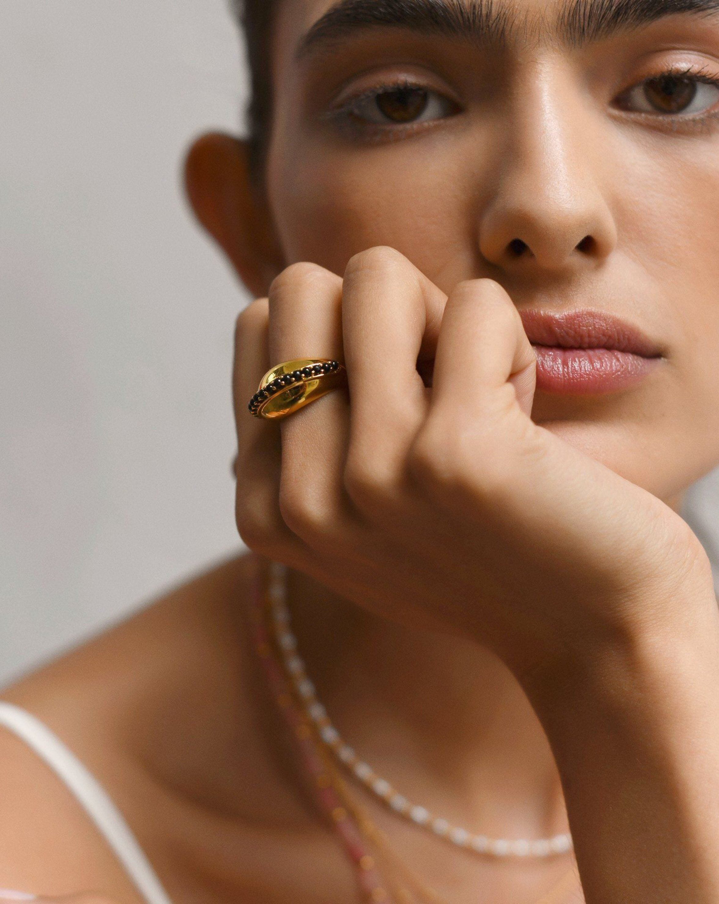 LDADAN Malachite Rings for Women, Natural Gemstone Ring India | Ubuy