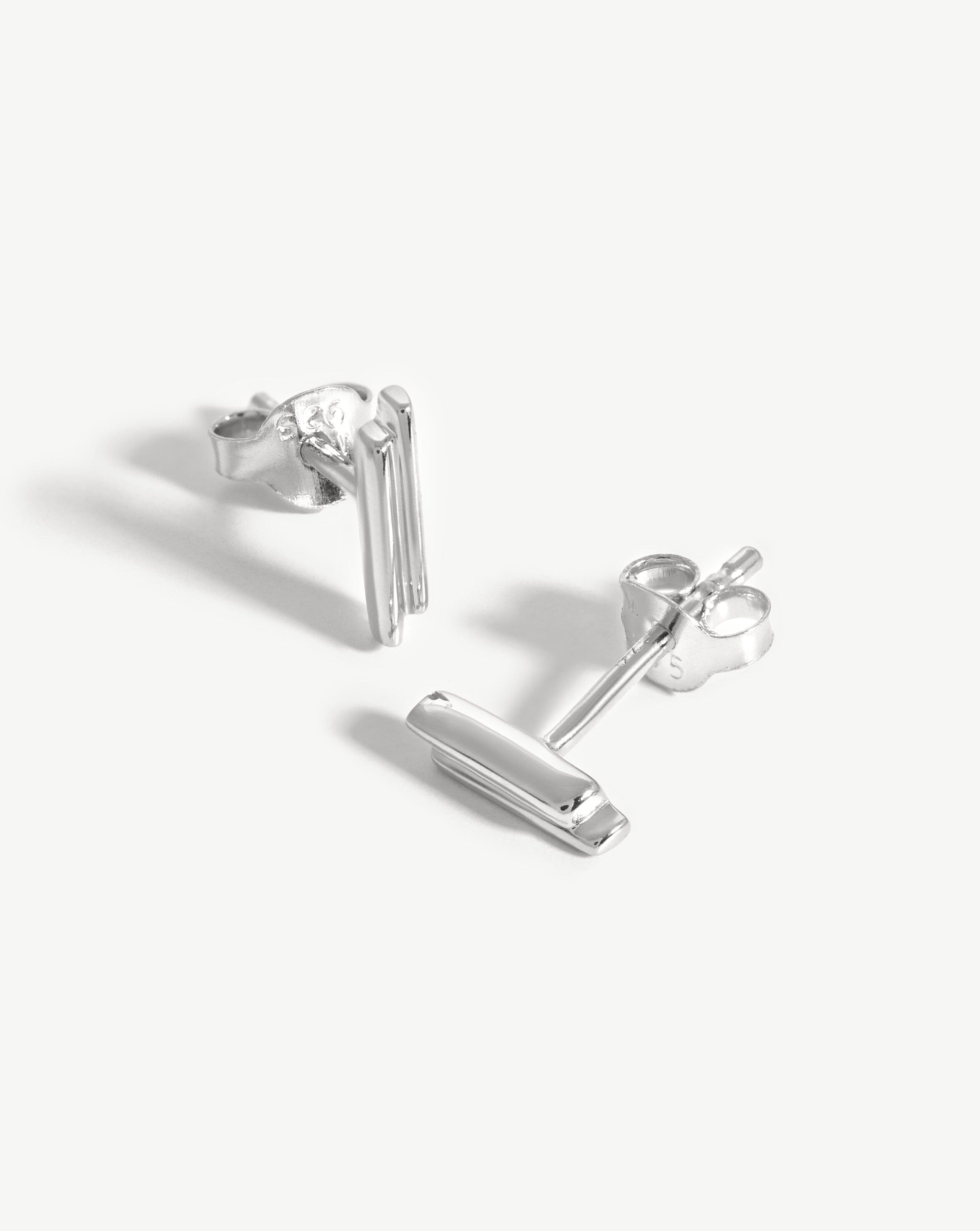 Double Bar Stud Earrings Earrings Missoma 