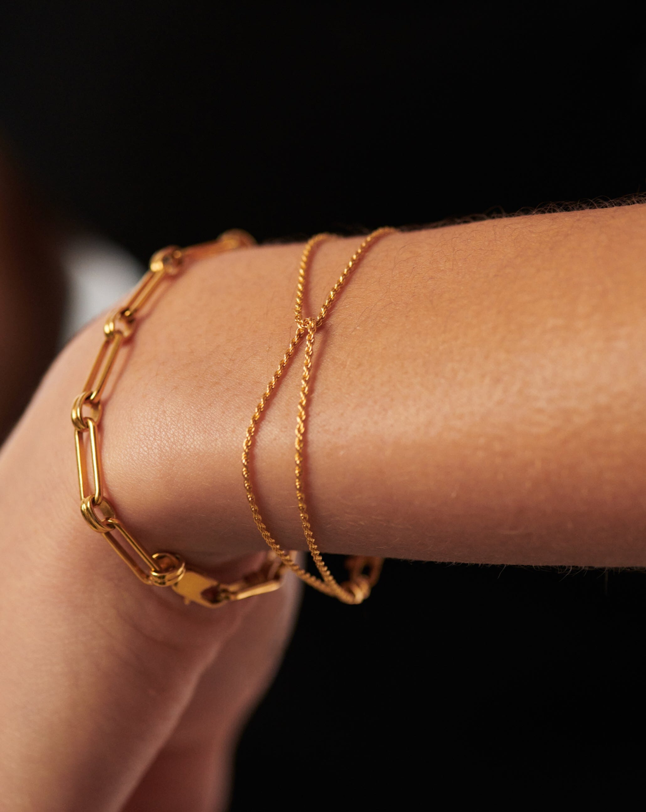 Goldsmiths 9ct Yellow Gold Hollow Rope Bracelet 1.22.0181 | Goldsmiths