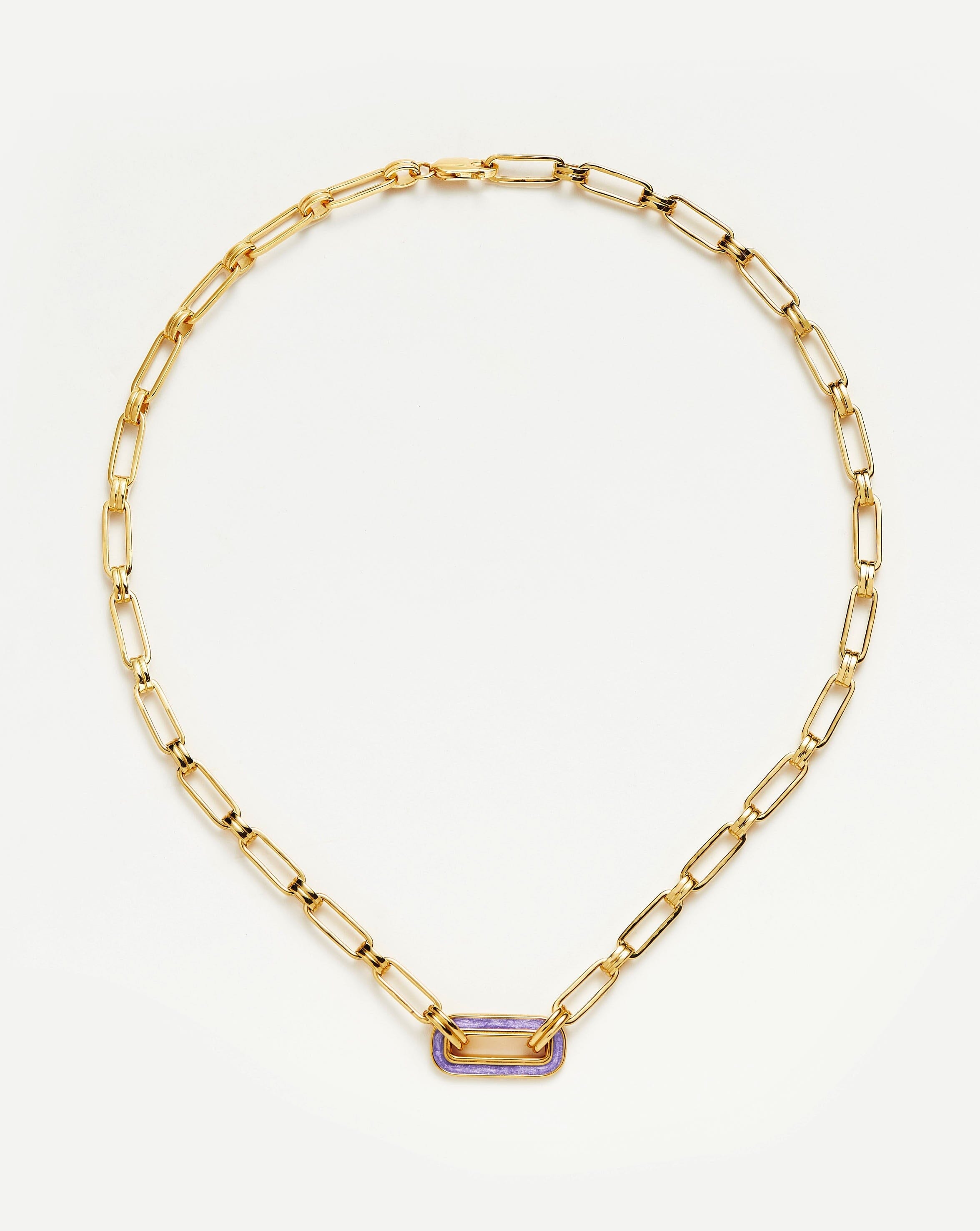 Enamel Haze Floating Pendant Chain Necklace Necklaces Missoma 