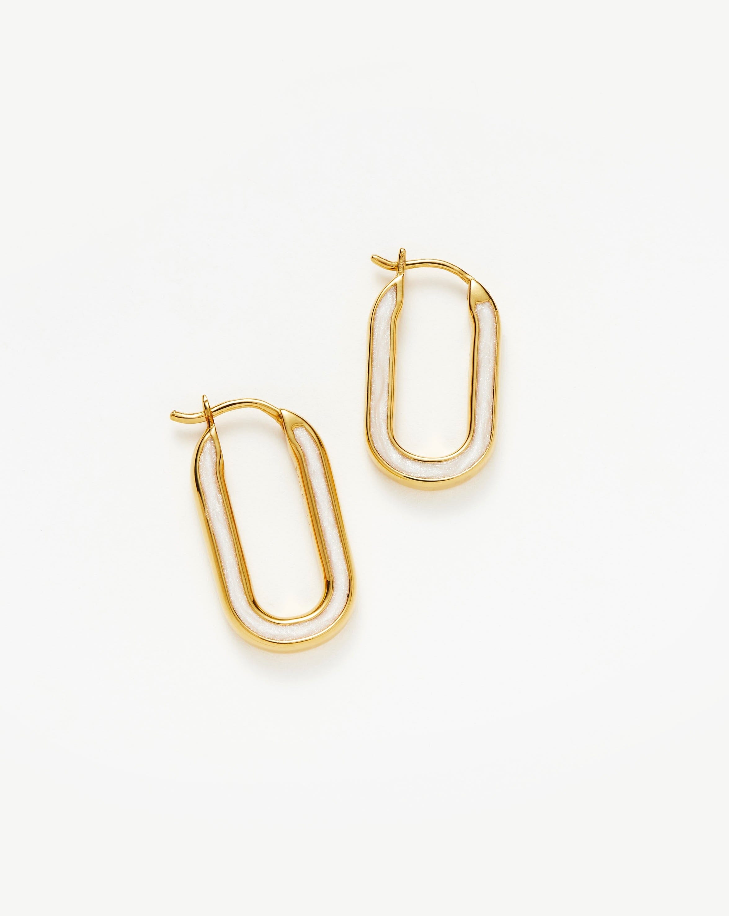 Enamel Haze Ovate Small Hoop Earrings Earrings | Missoma