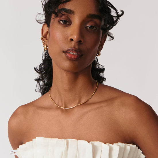 Enamel Reversible Byline Link Choker | 18ct Gold Plated Necklaces Missoma 