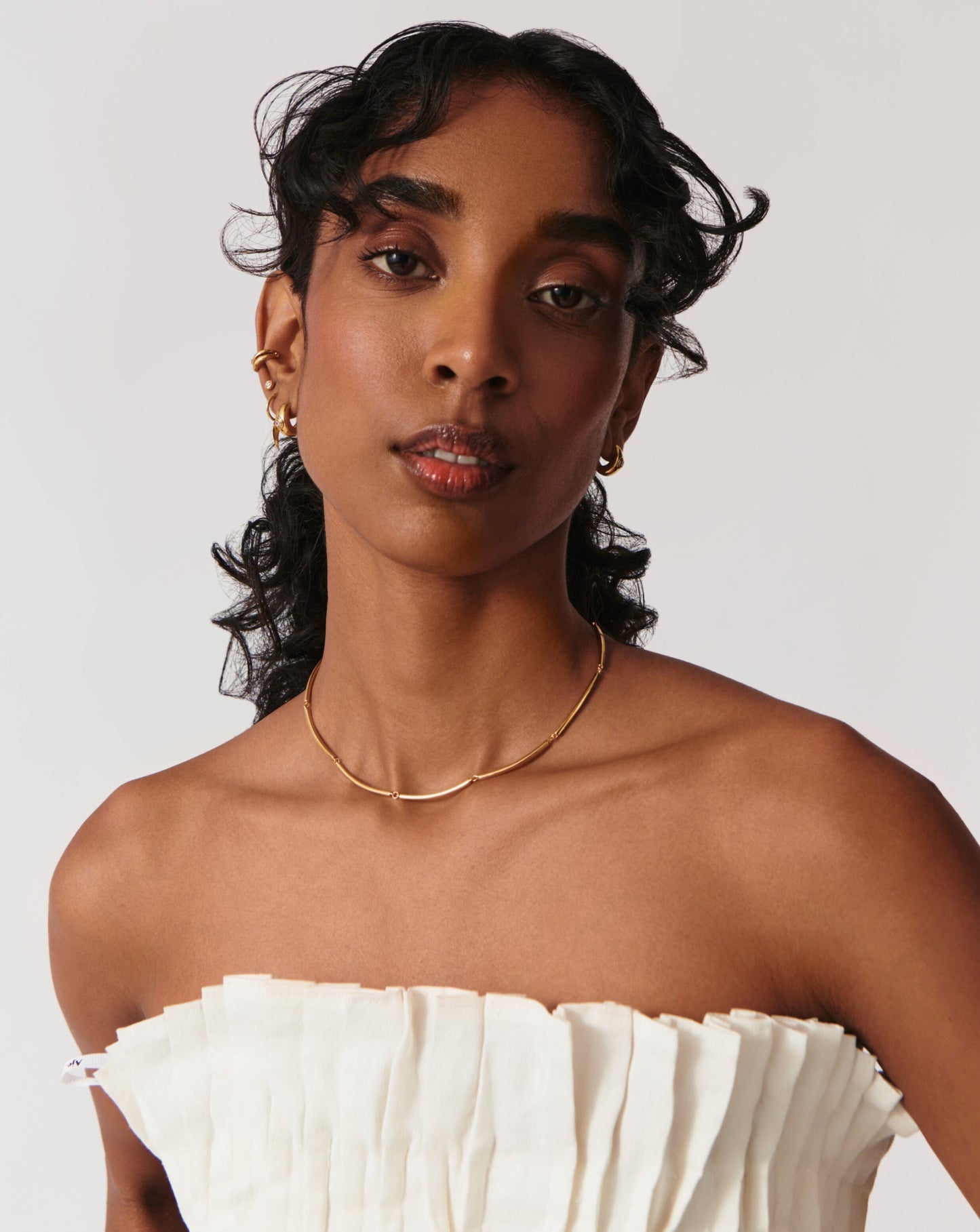 Enamel Reversible Byline Link Choker | 18ct Gold Plated Necklaces Missoma 