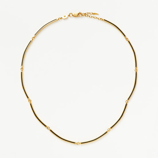 Enamel Reversible Byline Link Choker | 18ct Gold Plated Necklaces Missoma 