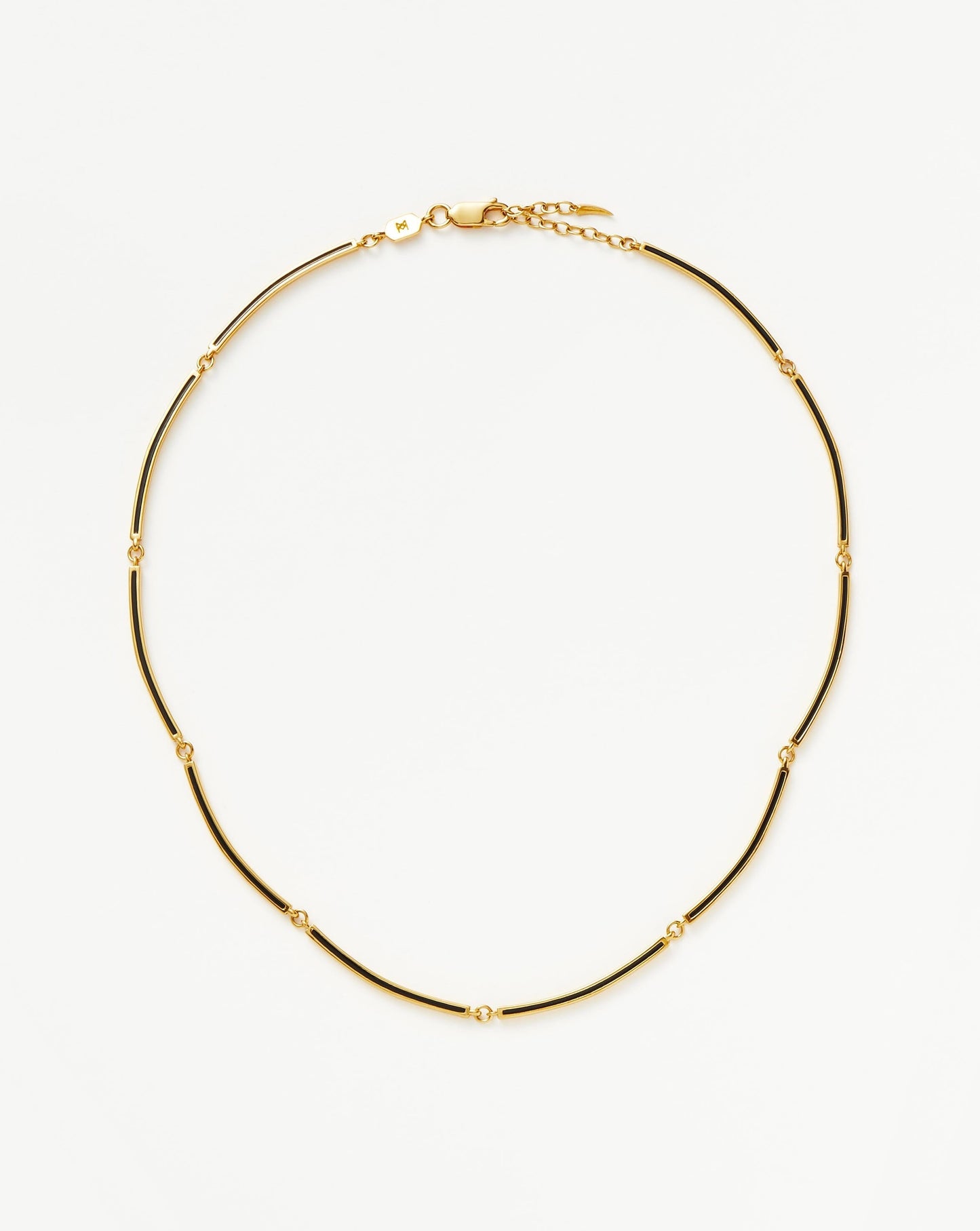 Enamel Reversible Byline Link Choker | 18ct Gold Plated Necklaces Missoma 