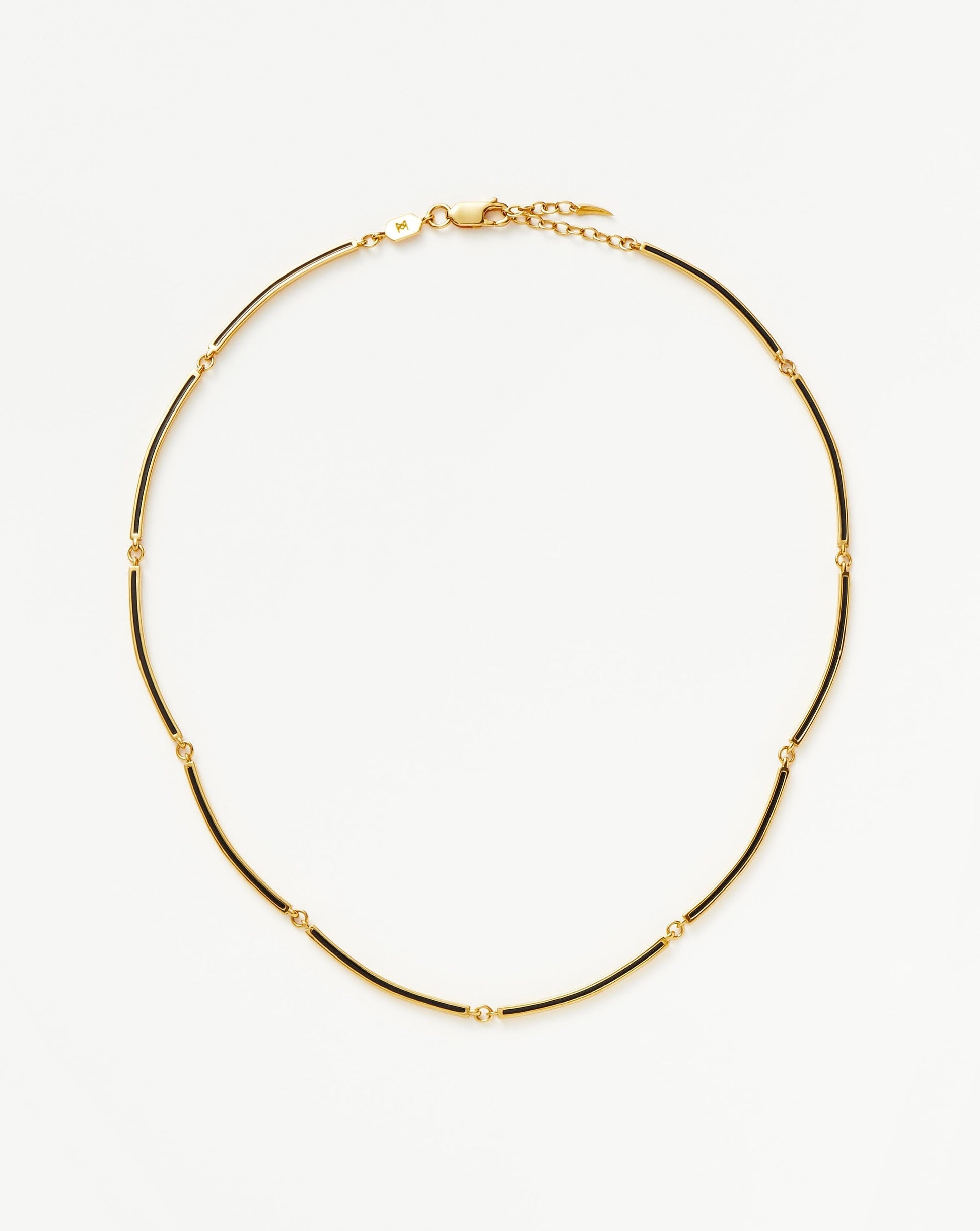 Enamel Reversible Byline Link Choker | 18ct Gold Plated Necklaces Missoma 