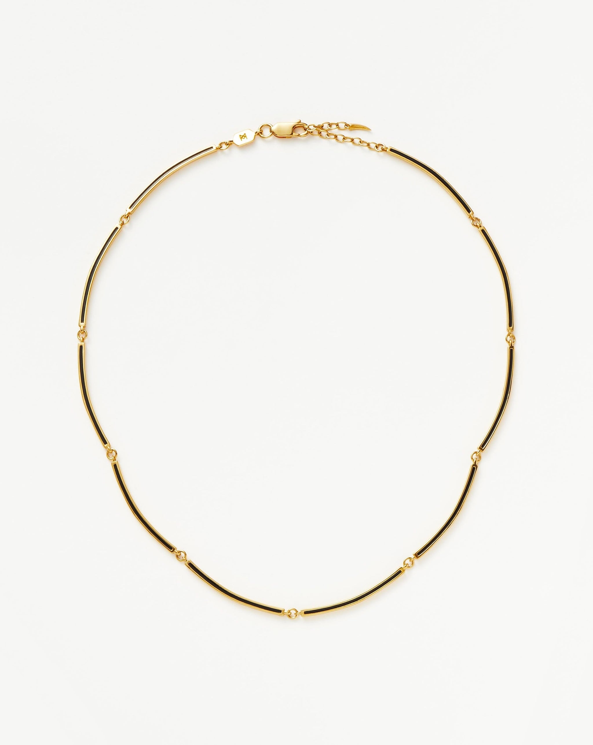 Enamel Reversible Byline Link Choker | 18ct Gold Plated Necklaces Missoma 